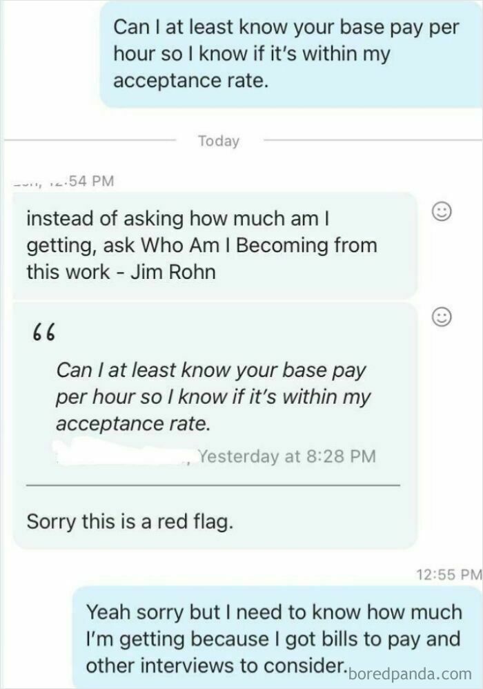 Is It Normal To Not Want To Discuss The Base Pay?