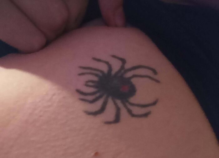 Allowed A Friend In Training To Tattoo On Me, Still Laughing