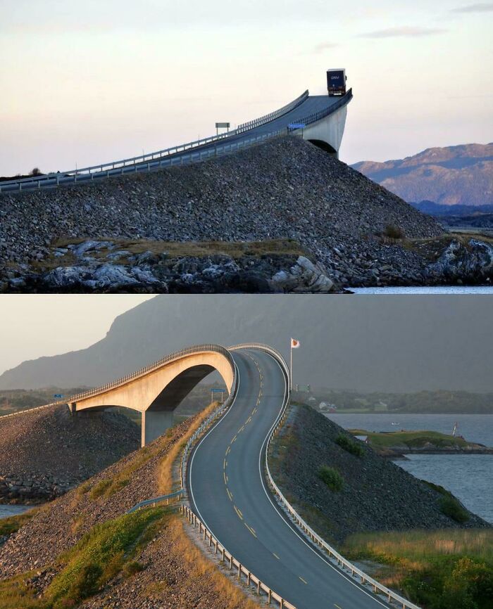 The Storseisundet Bridge in Norway, a prime example of world's best infrastructure