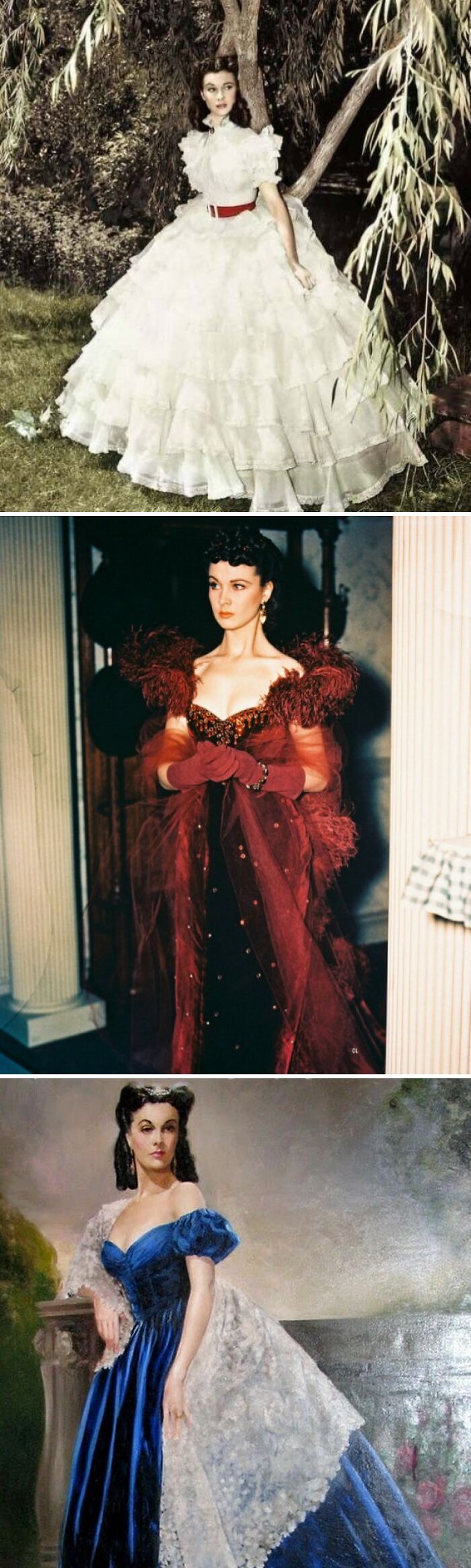 Vivien Leigh's Costumes In Gone With The Wind (1939) Costume Design By Walter Plunkett
