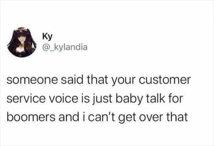 A funny social media post about customer service voice shared by Home Depot employees.