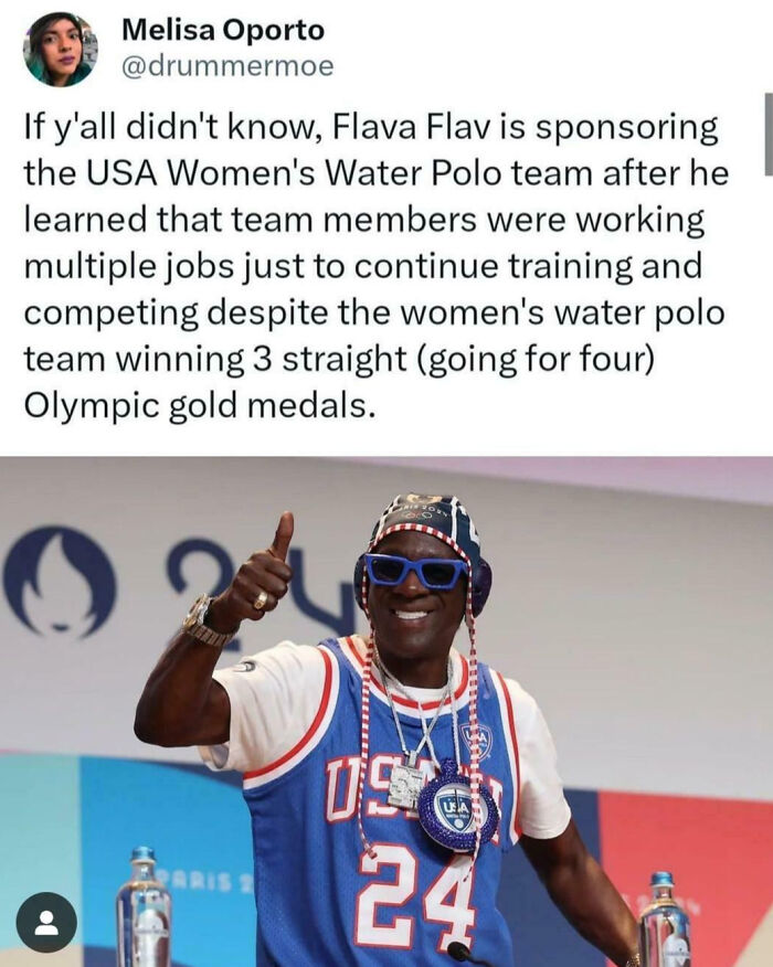 Why Does Flava Flav Need To Sponsor The USA Women's Water Polo Team?