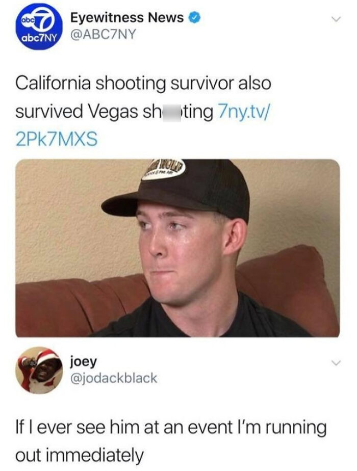 Wow, That's So Uplifting That He Survived Not One But Two Sh**tings!