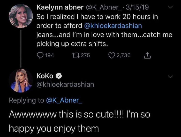 Wow, It's So Nice Khloe Kardashian Replied!