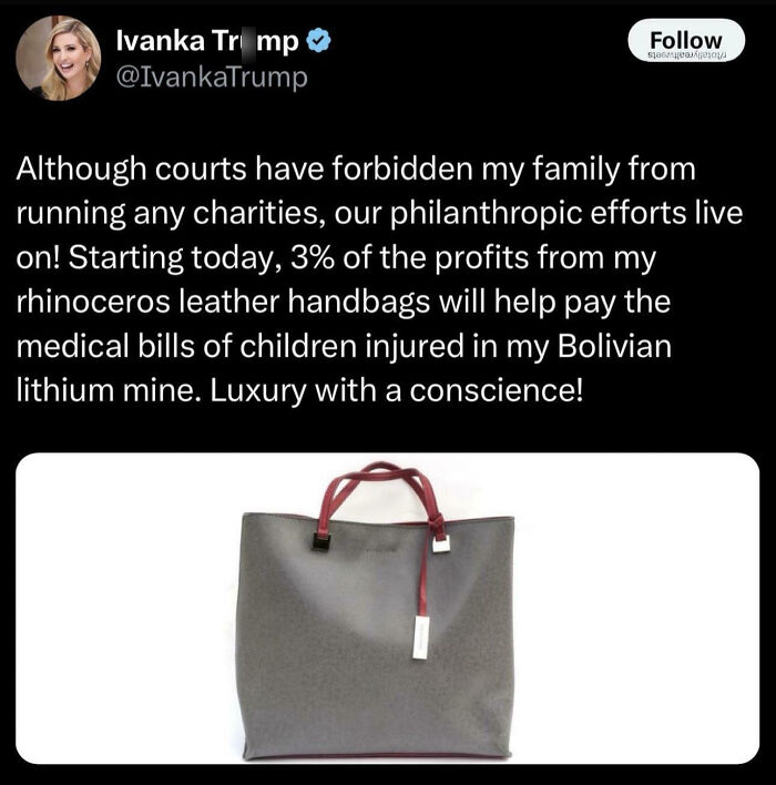 Wholesome Ivanka Tr*mp Moment Satire