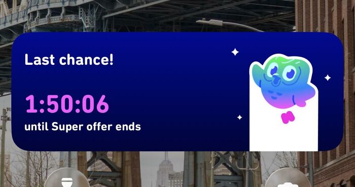 A smartphone lockscreen with an annoying ad, a terrible product design example.