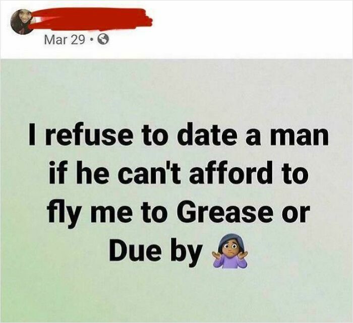 Social media post showing choosing beggars demanding to be flown to Grease or Dubai.