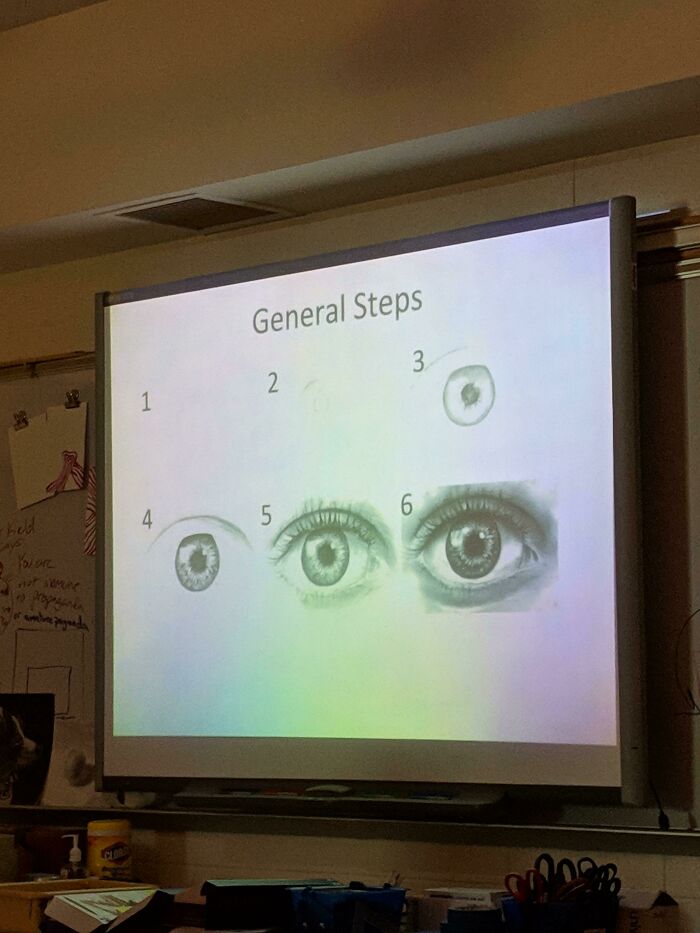 Step-by-step eye drawing tutorial showing gradual improvement in eye sketches