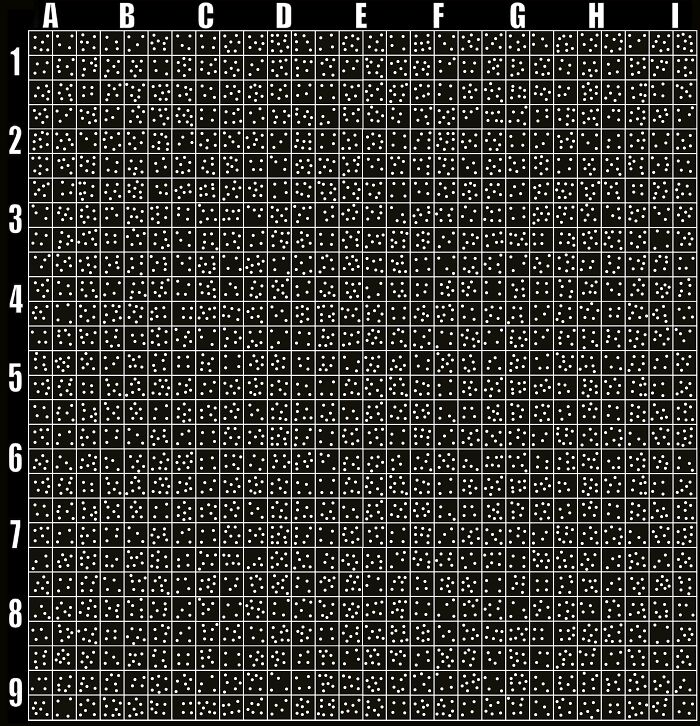 Find The Square With 5 Dots