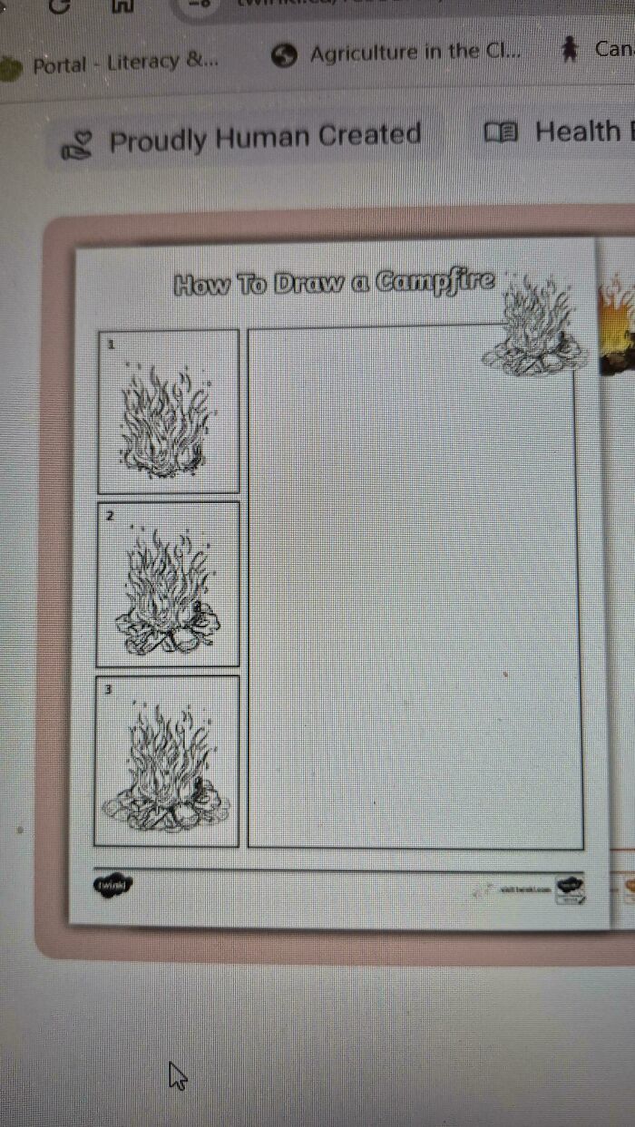 Step-by-step guide on how to draw a campfire with sketches