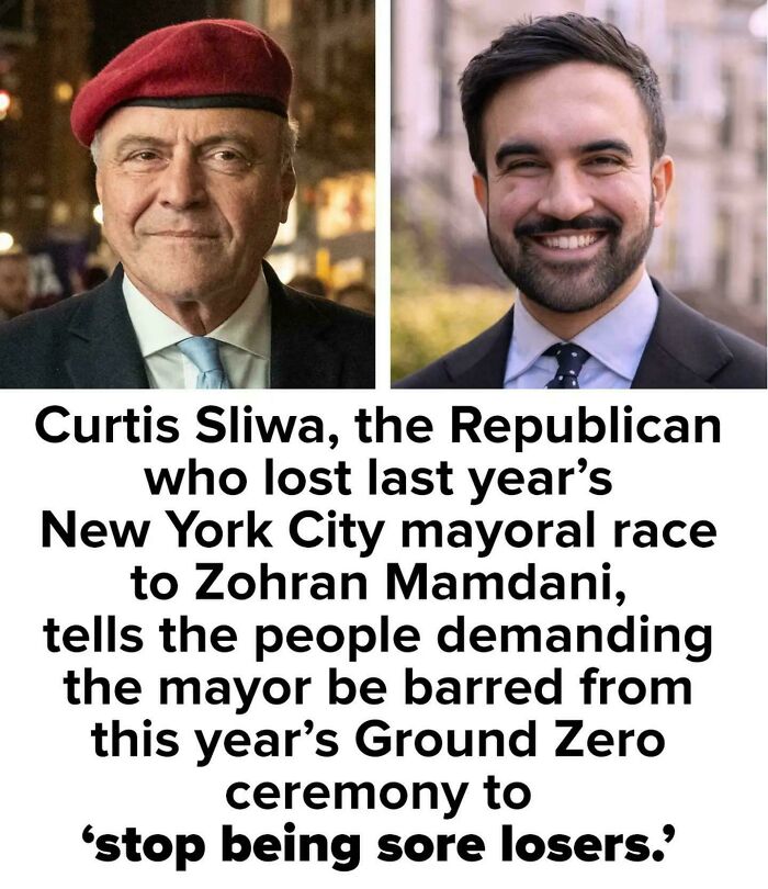 Curtis Sliwa lost NYC mayoral race to Zohran Mamdani, tells critics to stop being sore losers at Ground Zero ceremony