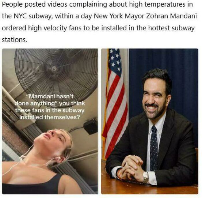 NYC Mayor Zohran Mamdani orders high velocity fans for subway heat relief