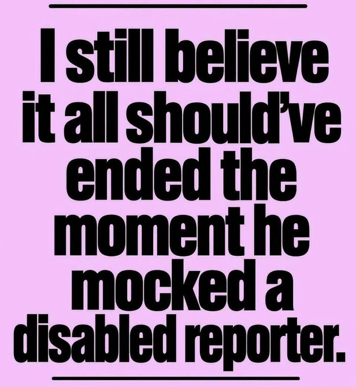 Text about dystopian experience mocking a disabled reporter as a normal part of life