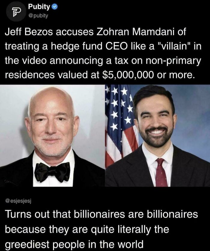 Jeff Bezos accuses hedge fund CEO greed in tax announcement on non-primary residences dystopian billionaires