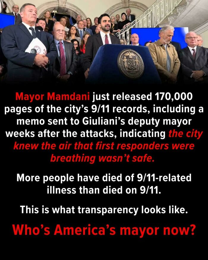 Mayor Mamdani discusses 9/11 records release and transparency on first responders' health risks