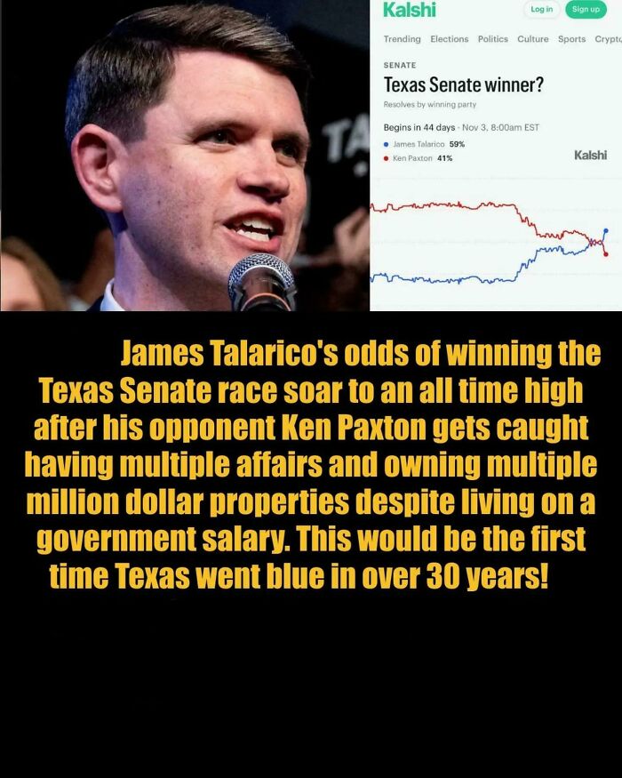 Texas Senate race odds rise for James Talarico after opponent scandal exposes dystopian political realities