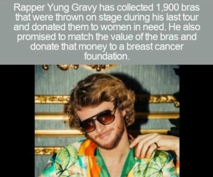 Rapper Yung Gravy looking cool in sunglasses, featured in fun trivia and interesting facts.