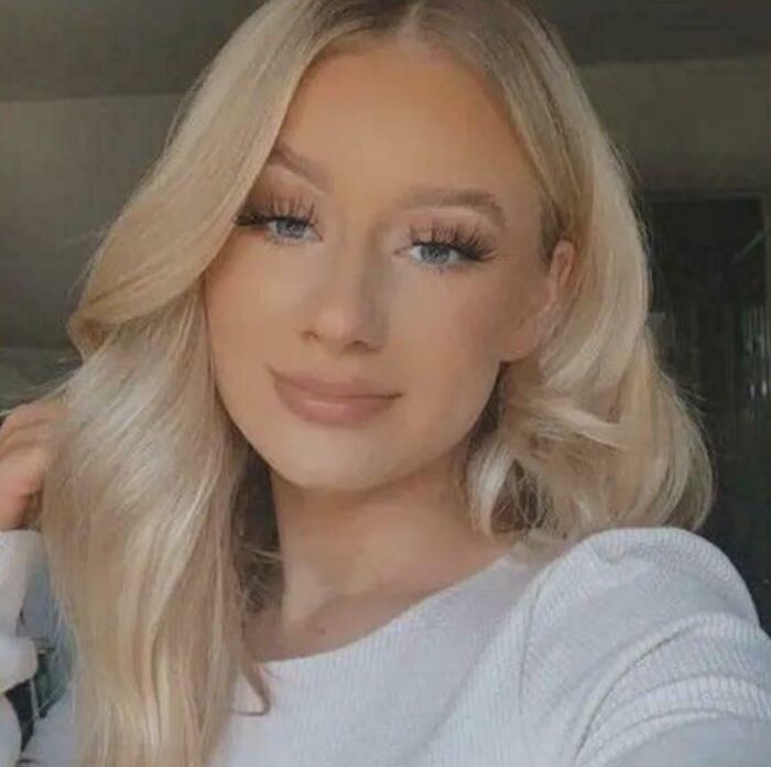 Blonde woman with blue eyes and long hair in morbid curiosity stories image