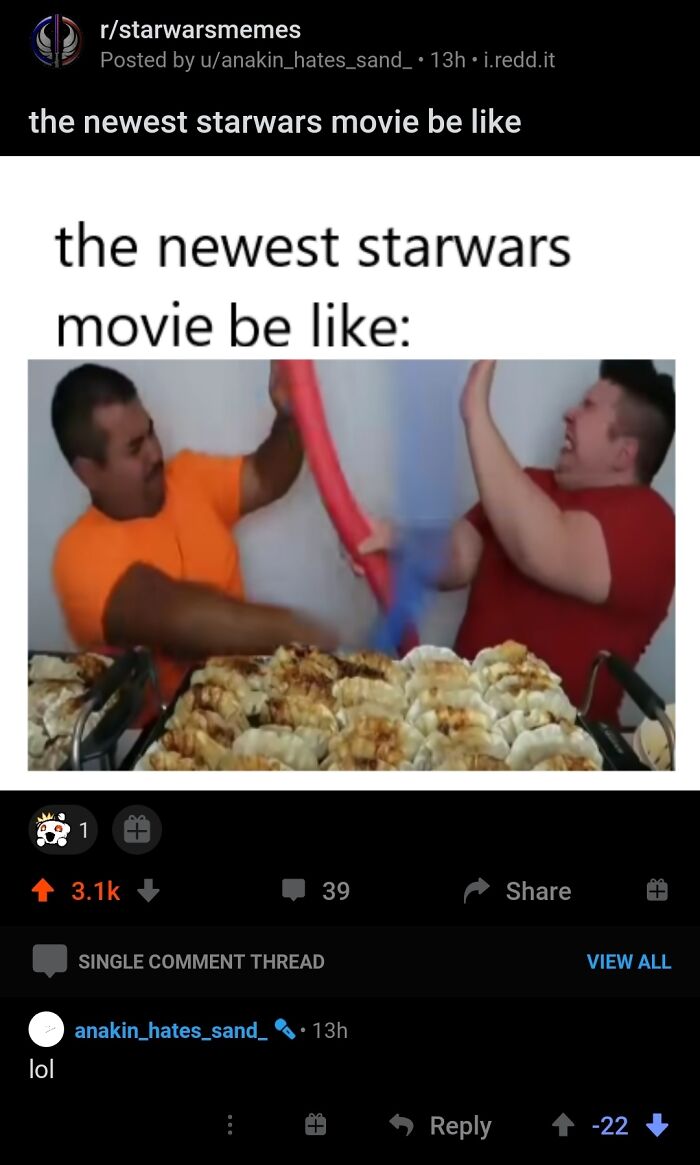 Reddit poster replies lol to their own post, a classic example of when people pretended to be someone else.