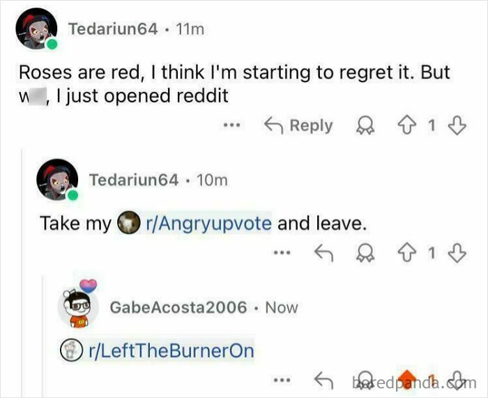 A Reddit interaction where a user replied to their own post, showcasing how people pretended to be someone else