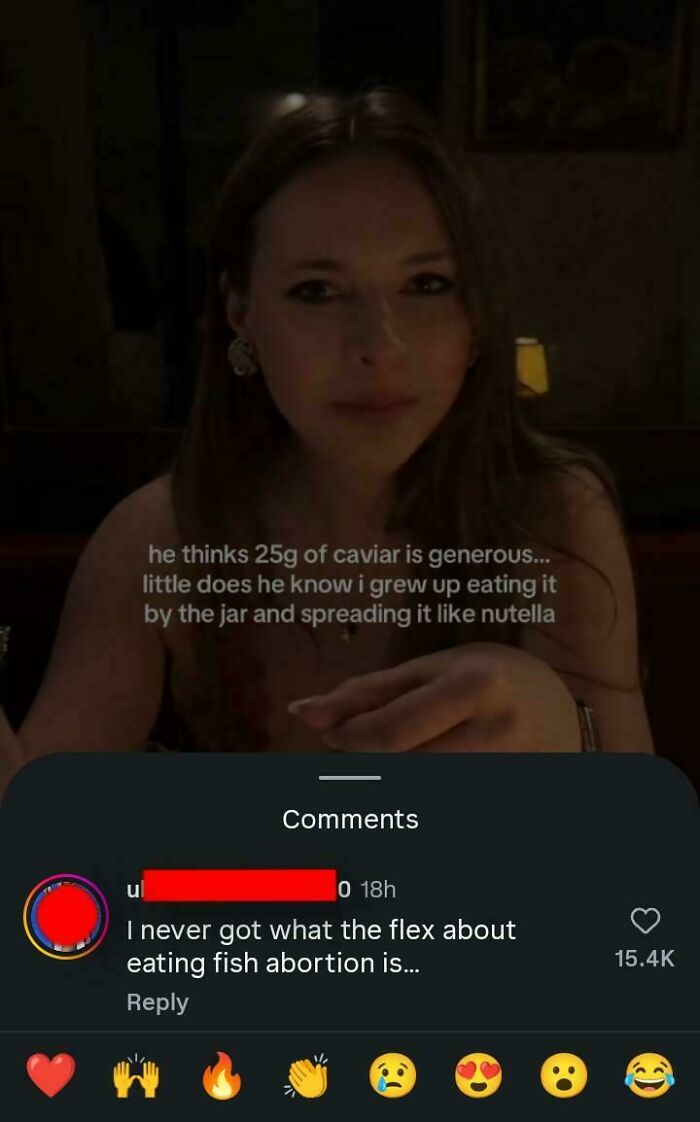 "I Never Got What The Flex About Eating Fish Abortion Is"