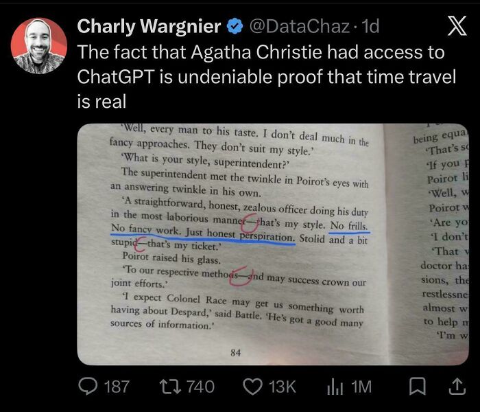 “Agatha Christie Had Access To Chatgpt”