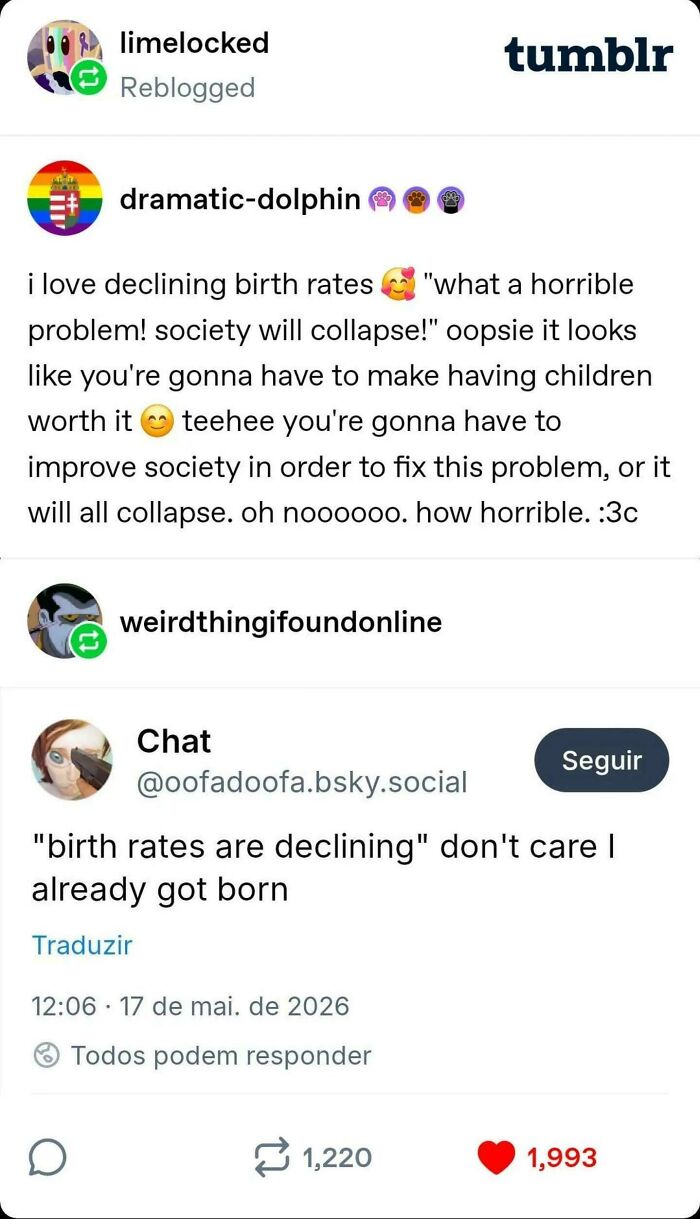 "Birth Rates Are Declining" Don't Care I Already Got Born