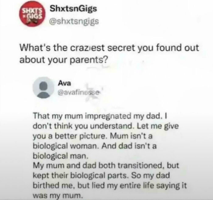 That My Mum Impreganted My Dad