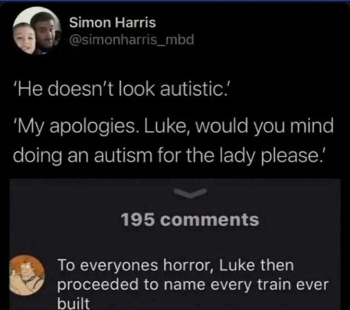 To Everyones Horror, Luke Then Proceeded To Name Every Train Ever Built