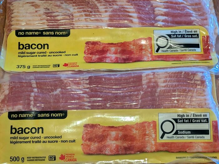 No Name Bacon Is No Longer 500 G!