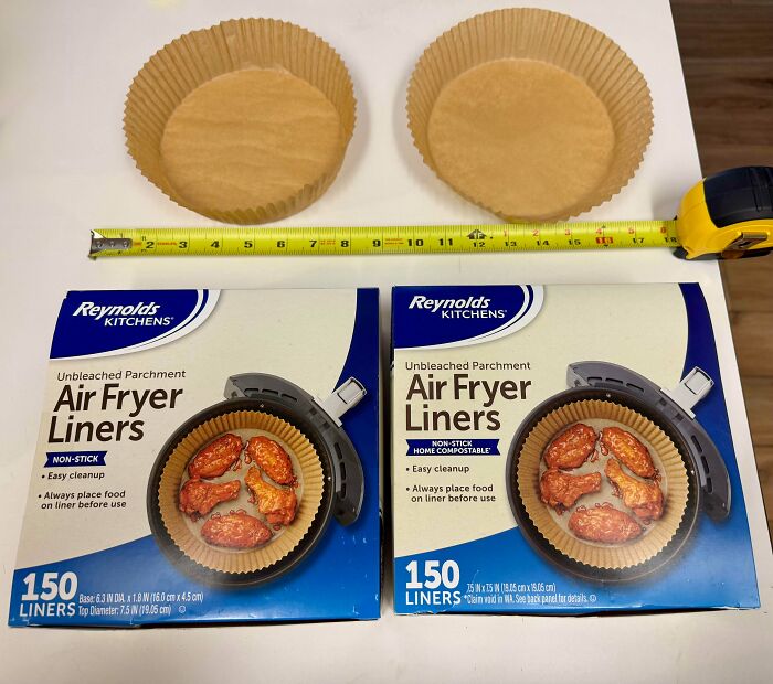 Reynold’s Air Fryer Liners Shrunk