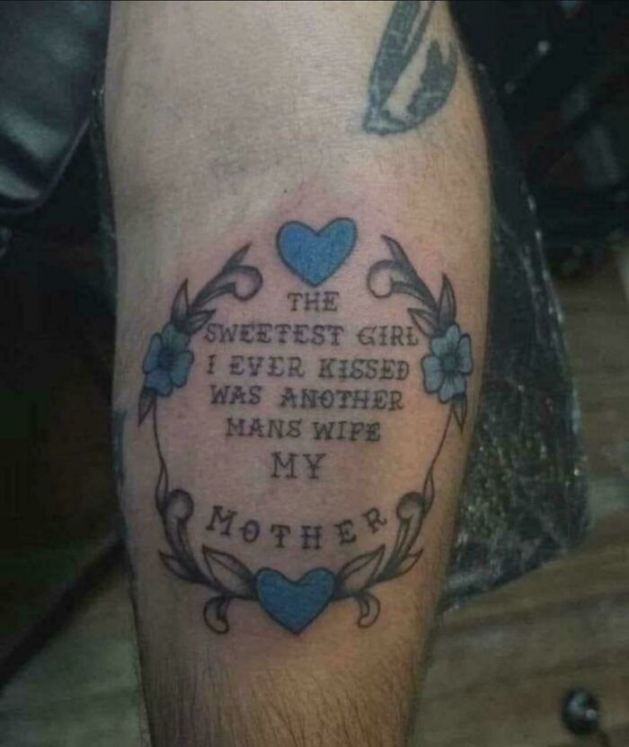 A Bad Tattoo For Many Reasons -- The Missing Apostrophe Is Only A Small Issue I Suppose