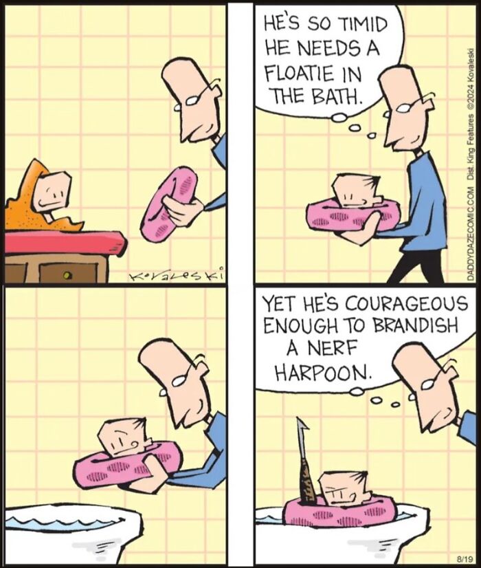 31 Funny ‘Daddy Daze’ Comics That Capture The Chaos And Confusion Of Raising A Little Kid
