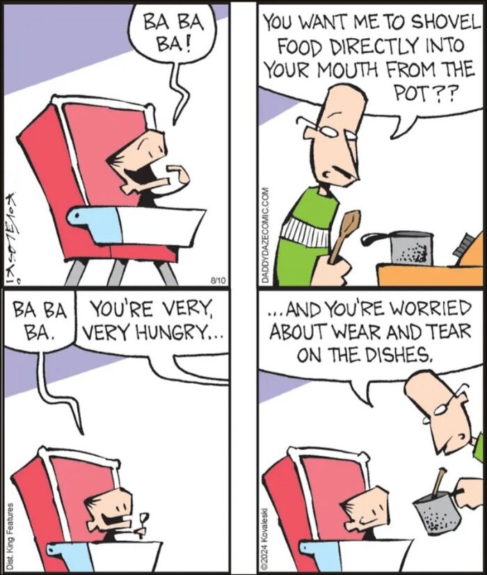 31 Funny ‘Daddy Daze’ Comics That Capture The Chaos And Confusion Of Raising A Little Kid