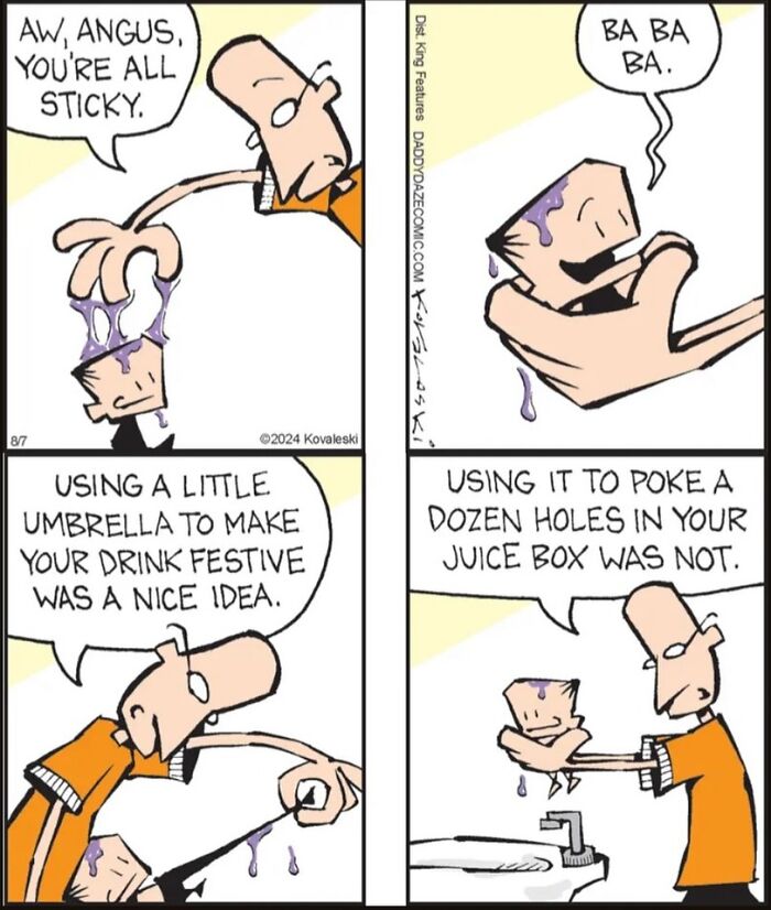 31 Funny ‘Daddy Daze’ Comics That Capture The Chaos And Confusion Of Raising A Little Kid