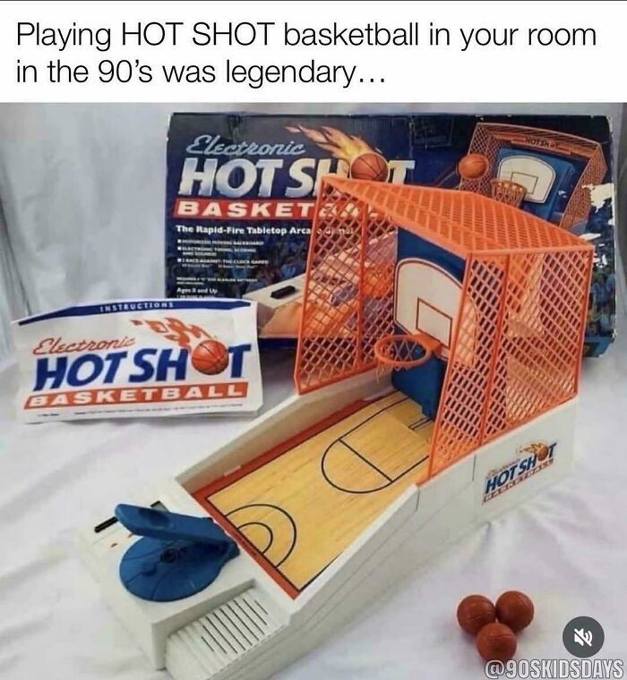 Electronic Hot Shot Basketball tabletop arcade game from the 90s.