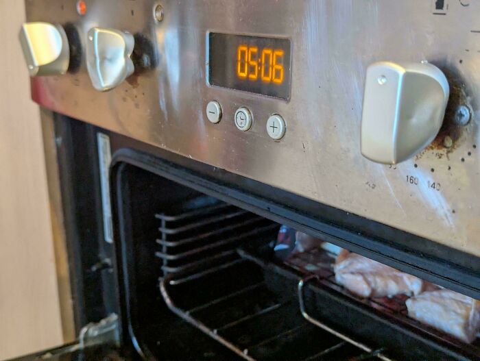 Plastic Knobs Above The Grill. Awesome