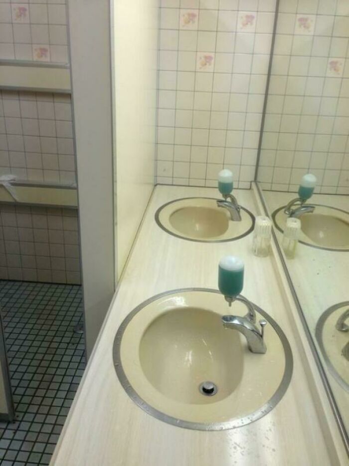 Highly Accessible Sink I Found In A Japanese Restroom