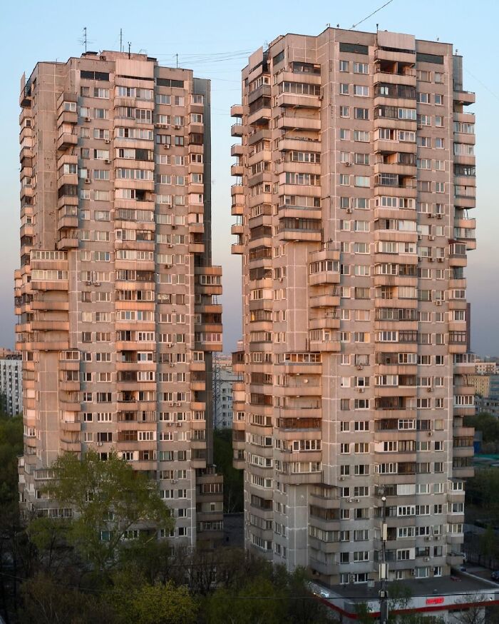 Jenga Buildings In Moscow, Russia