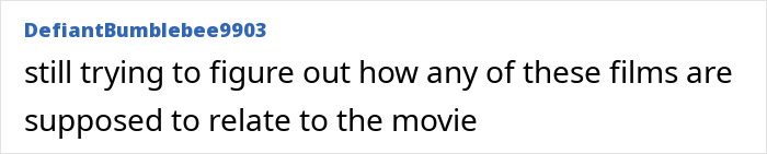 User comment questioning how the recreated looks relate to the original iconic movie looks User comment questioning how the recreated looks relate to the original iconic movie looks