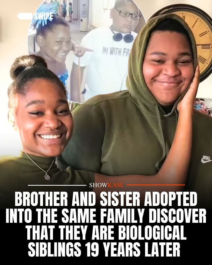 Brother and sister who found out they are biological siblings, sharing wholesome stories.
