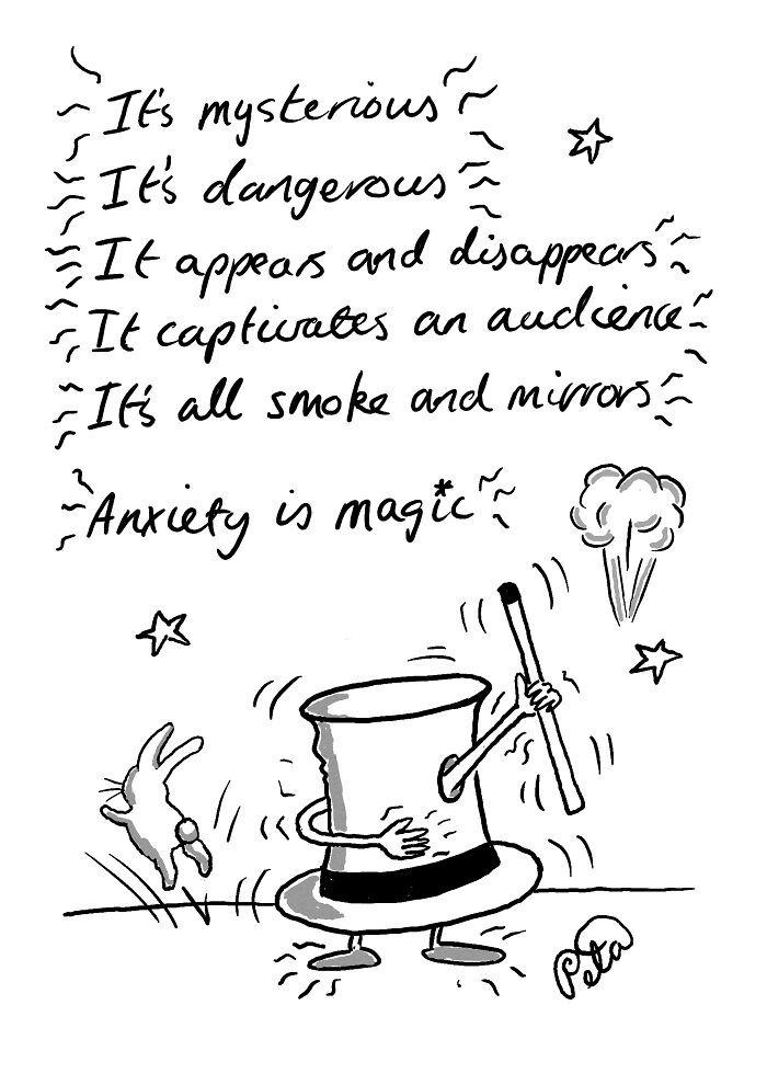 Comic about anxiety described as mysterious smoke and mirrors magic