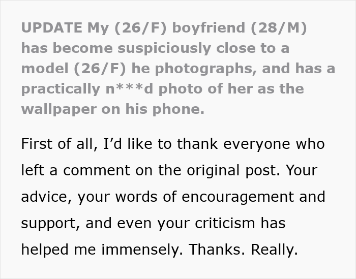 Woman Meets Photographer Boyfriend While Modeling For Him, Suspects That He Found A New Muse Woman Meets Photographer Boyfriend While Modeling For Him, Suspects That He Found A New Muse