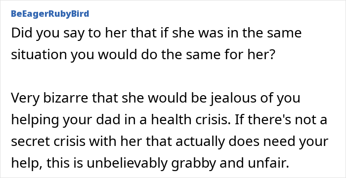 A woman's shock of her life as a comment questions MIL's anger and jealousy. A woman's shock of her life as a comment questions MIL's anger and jealousy.