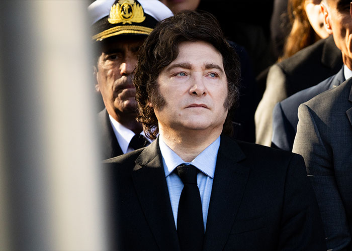 A photo of politician Javier Milei, a subject discussed by the mysterious influencer.