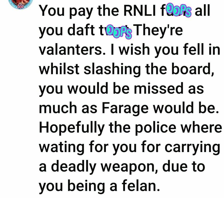 A text post containing a highly confused grammar fail with several typos.