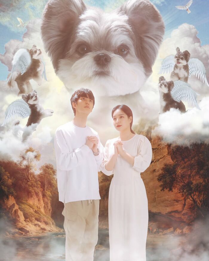 This Artist Turns People And Their Pets Into Hilariously Over-The-Top Fantasy Portraits (31 Pics)