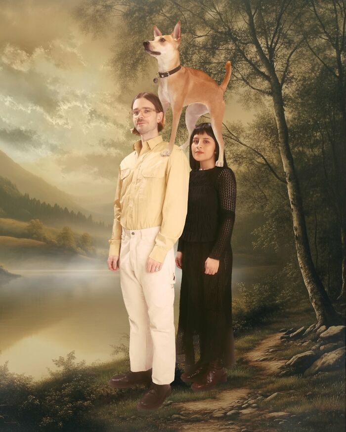 This Artist Turns People And Their Pets Into Hilariously Over-The-Top Fantasy Portraits (31 Pics)