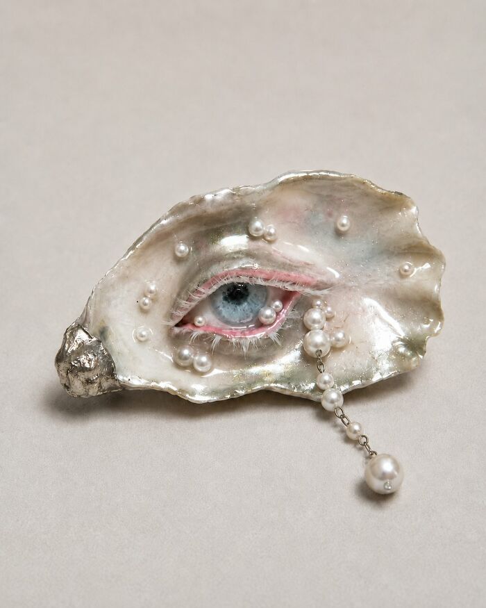 Blue Pupil Silver-Makeup, Pearl Oyster Eye