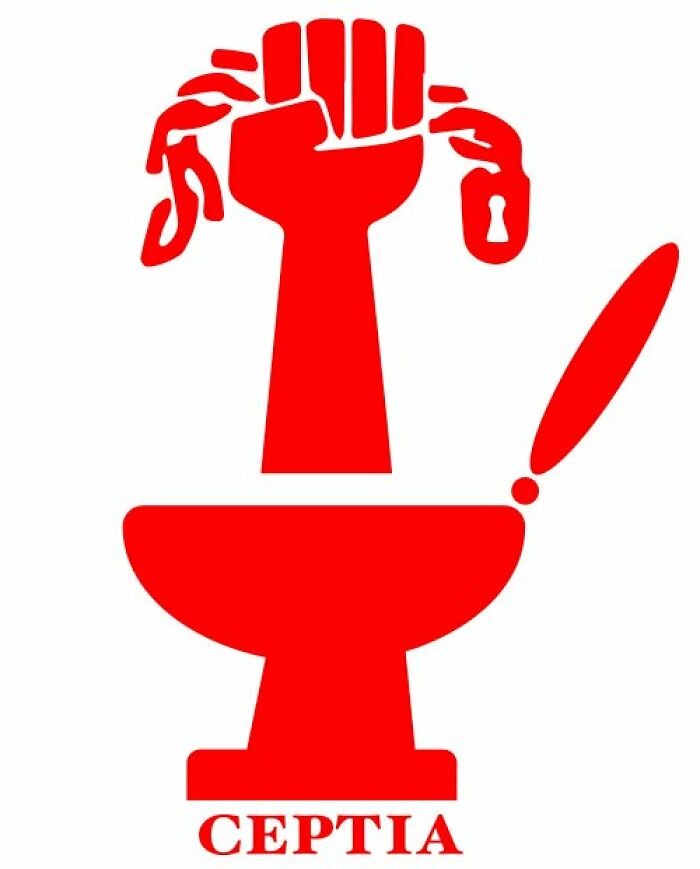 Red graphic emblem of a raised fist breaking chains, illustrating new facts on social movements and symbols